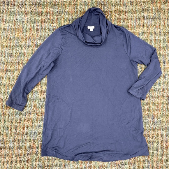 J. Jill “PureJill” Navy Women’s Tunic Dress, Size XL - Picture 2 of 9